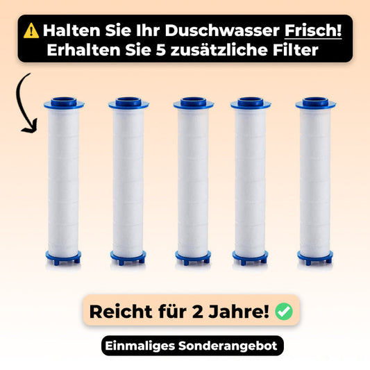 DuschePRO™ - 5 x Zusätzliche Filter (40% RABATT)